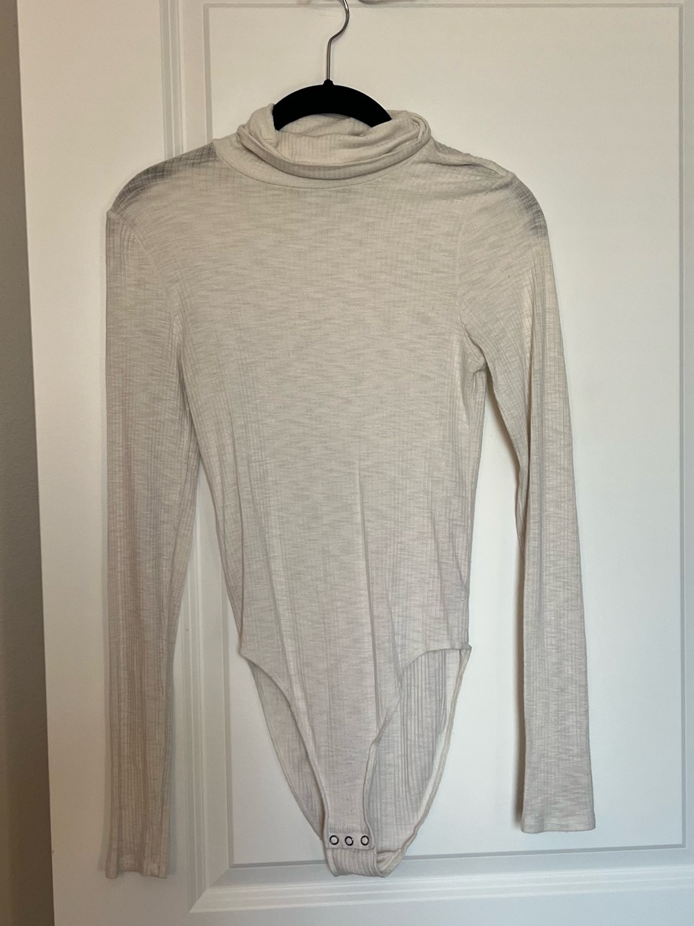 Aerie Cream Turtleneck Bodysuit